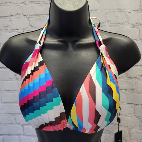 La Blanca Slice Of Paradise Halter Triangle Top - Picture 1 of 6
